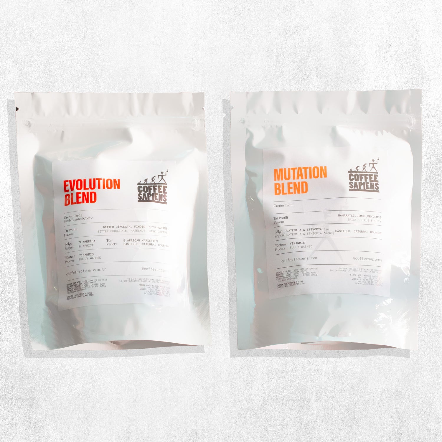 Coffee Sapiens Evolution ve Mutation ikili kahve seti, 2×100g